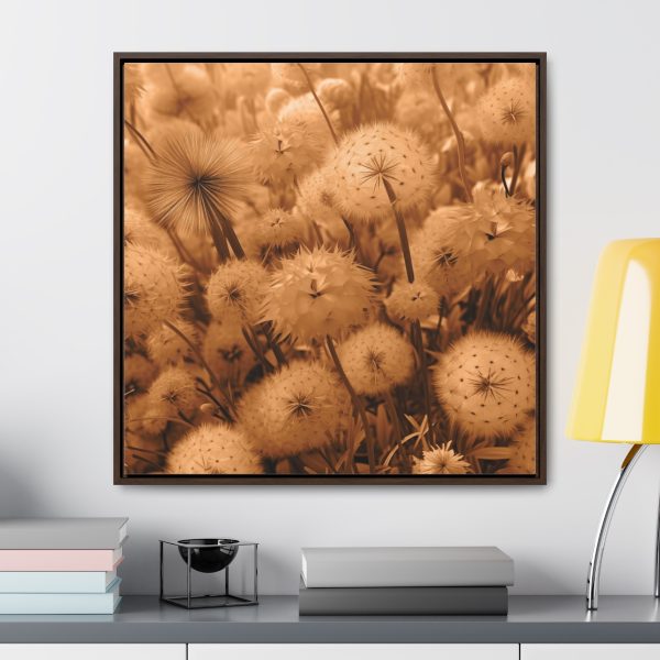 Dandelion Dream in Sunkissed Peach - Gallery Canvas Wraps, Square Frame - Image 78