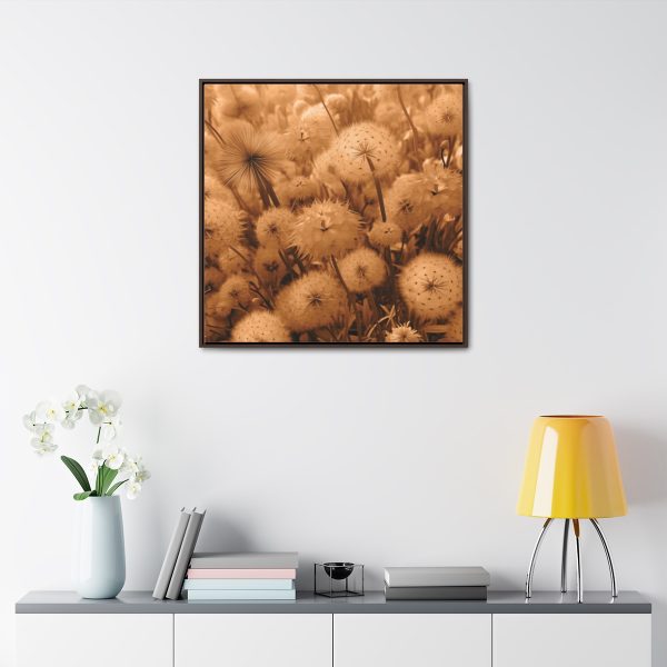 Dandelion Dream in Sunkissed Peach - Gallery Canvas Wraps, Square Frame - Image 79