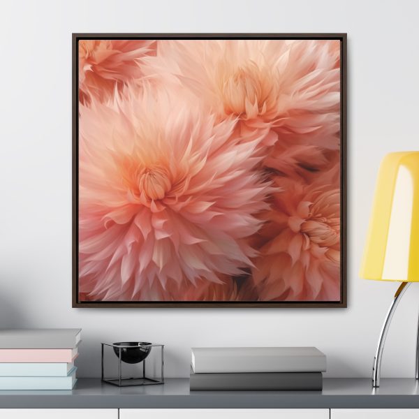 Lovely Fuzzy Buds in Peach 01 - Gallery Canvas Wraps, Square Frame - Image 78