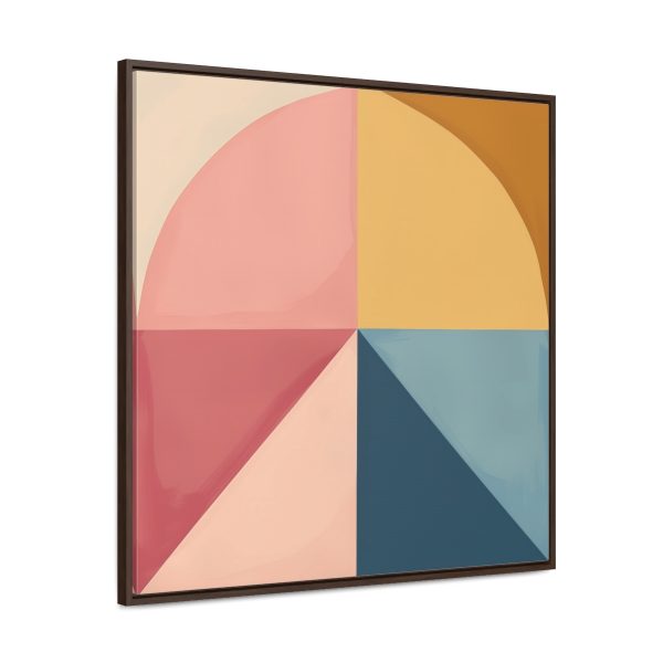 Soft Geometric Pyramid 02 - Gallery Canvas Wraps, Square Frame - Image 76