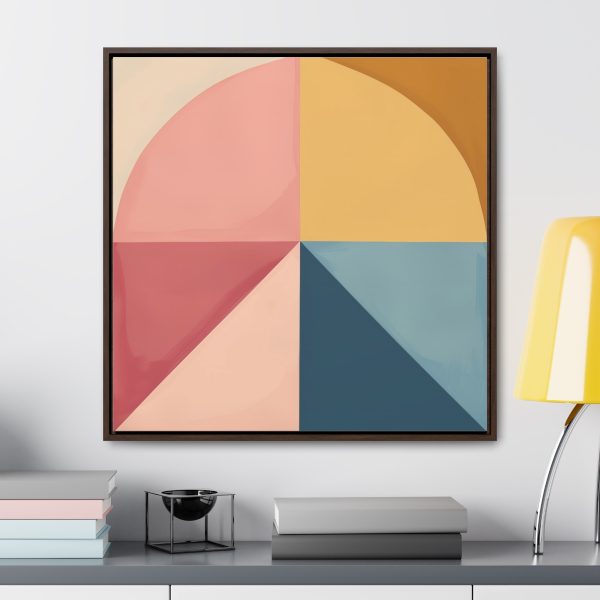 Soft Geometric Pyramid 02 - Gallery Canvas Wraps, Square Frame - Image 78