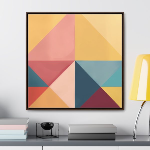 Soft Geometric Pyramid 03 - Gallery Canvas Wraps, Square Frame - Image 78