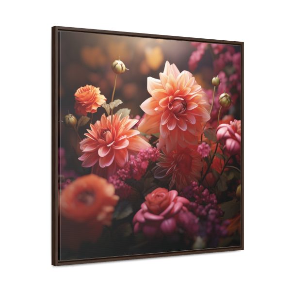 Bright Fantasy Floral 02 - Gallery Canvas Wraps, Square Frame - Image 76