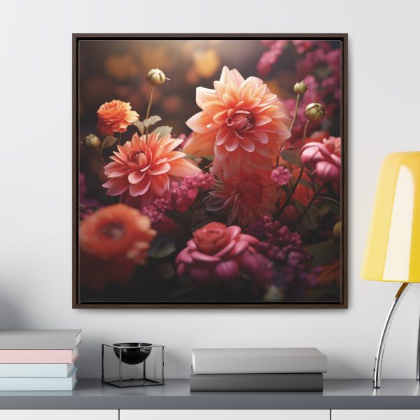 Bright Fantasy Floral 02 - Gallery Canvas Wraps, Square Frame - Image 78