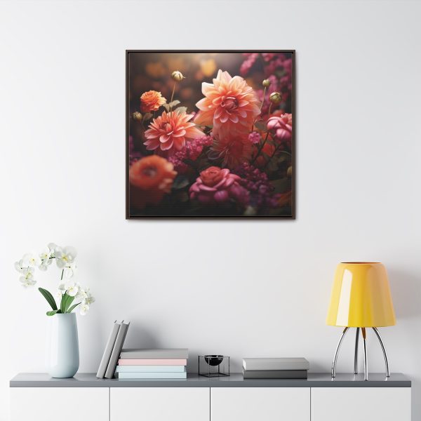 Bright Fantasy Floral 02 - Gallery Canvas Wraps, Square Frame - Image 79