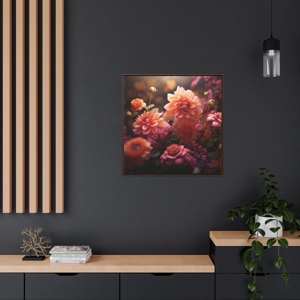 Bright Fantasy Floral 02 - Gallery Canvas Wraps, Square Frame - Image 80