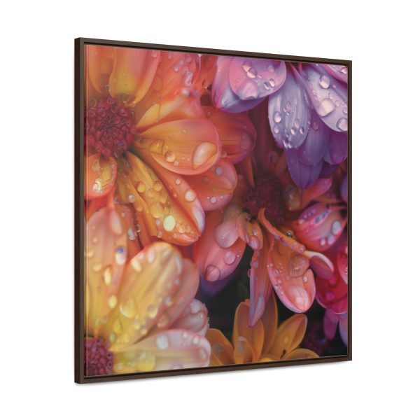 Bright Fantasy Floral 04 - Gallery Canvas Wraps, Square Frame - Image 76