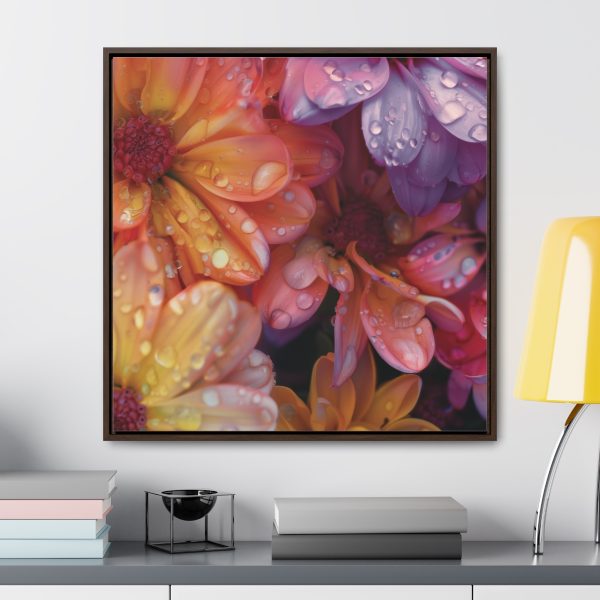 Bright Fantasy Floral 04 - Gallery Canvas Wraps, Square Frame - Image 78