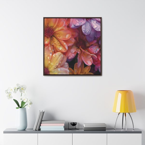 Bright Fantasy Floral 04 - Gallery Canvas Wraps, Square Frame - Image 79