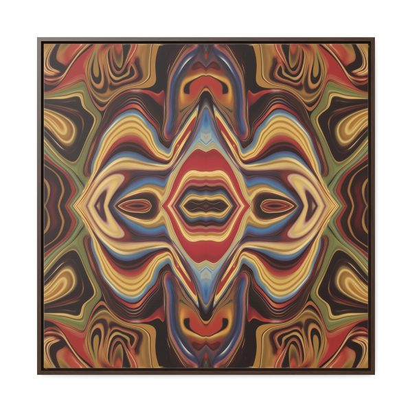 Lipnotic Kaleidoscope Background 03 - Gallery Canvas Wraps, Square Frame - Image 75