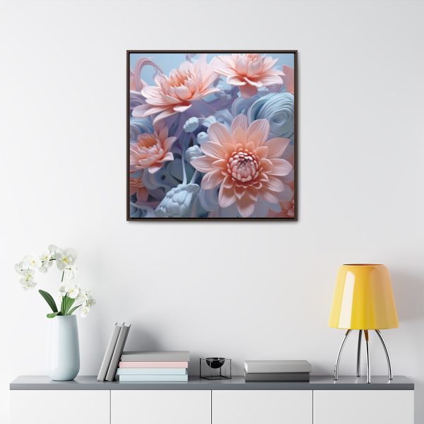 Foamy Floral Fusion 02 - Gallery Canvas Wraps, Square Frame - Image 79