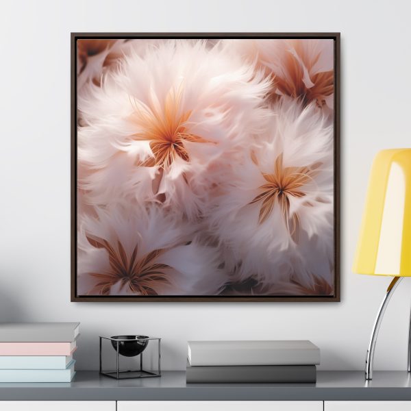 Soft Fantasy Feather Puffs - Gallery Canvas Wraps, Square Frame - Image 78