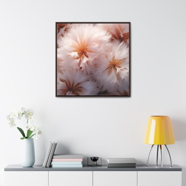 Soft Fantasy Feather Puffs - Gallery Canvas Wraps, Square Frame - Image 79