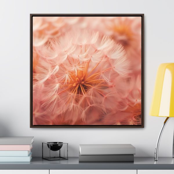 Lovely Fuzzy Fluff in Peach 01 - Gallery Canvas Wraps, Square Frame - Image 78