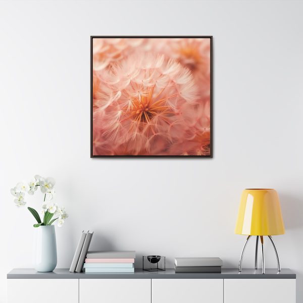 Lovely Fuzzy Fluff in Peach 01 - Gallery Canvas Wraps, Square Frame - Image 79