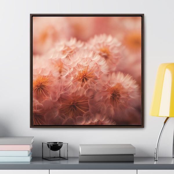 Lovely Fuzzy Fluff in Peach 02 - Gallery Canvas Wraps, Square Frame - Image 78