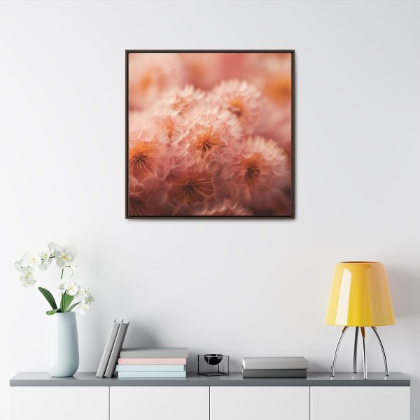 Lovely Fuzzy Fluff in Peach 02 - Gallery Canvas Wraps, Square Frame - Image 79