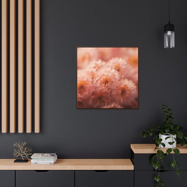 Lovely Fuzzy Fluff in Peach 02 - Gallery Canvas Wraps, Square Frame - Image 80