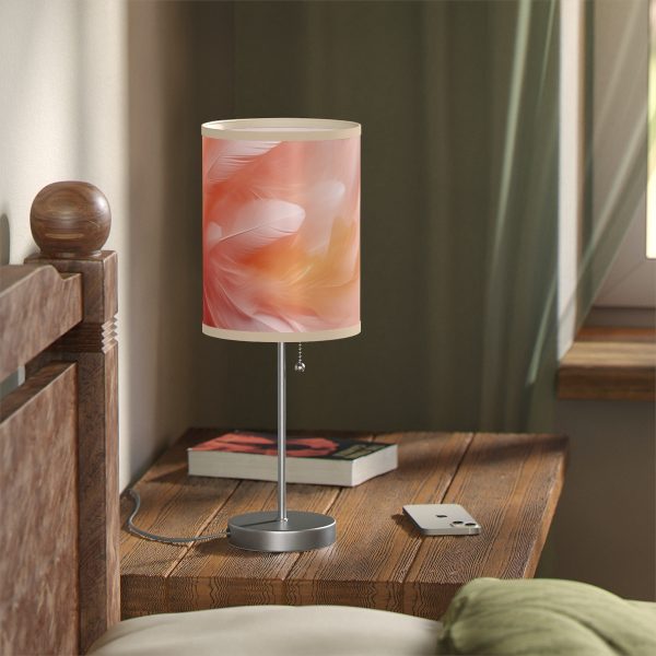 Lovely Fuzzy Feathers in Peach 02 - Lamp on a Stand, US|CA plug - Image 11