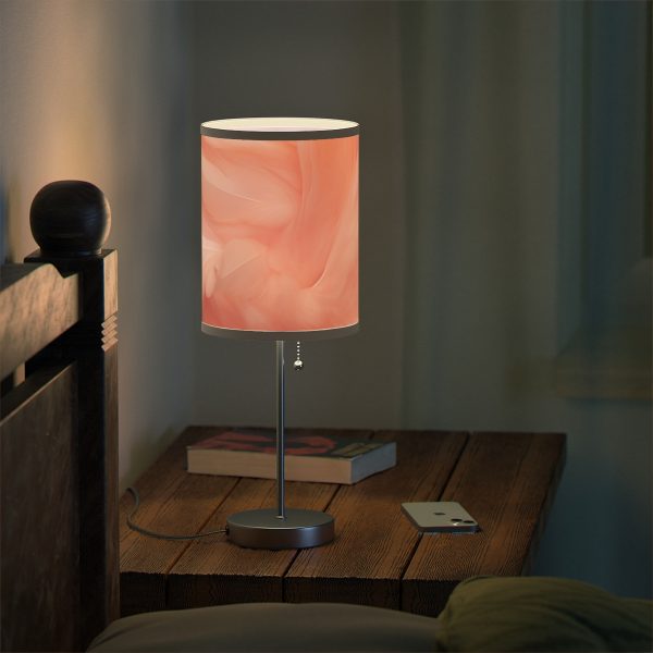 Lovely Fuzzy Feathers in Peach 01 - Lamp on a Stand, US|CA plug - Image 12