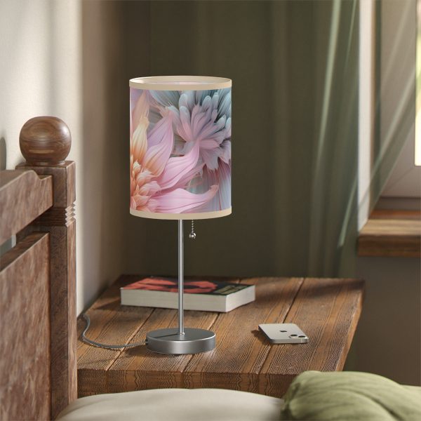 Pastel Fantasy Baroque Floral 03 - Lamp on a Stand, US|CA plug - Image 11