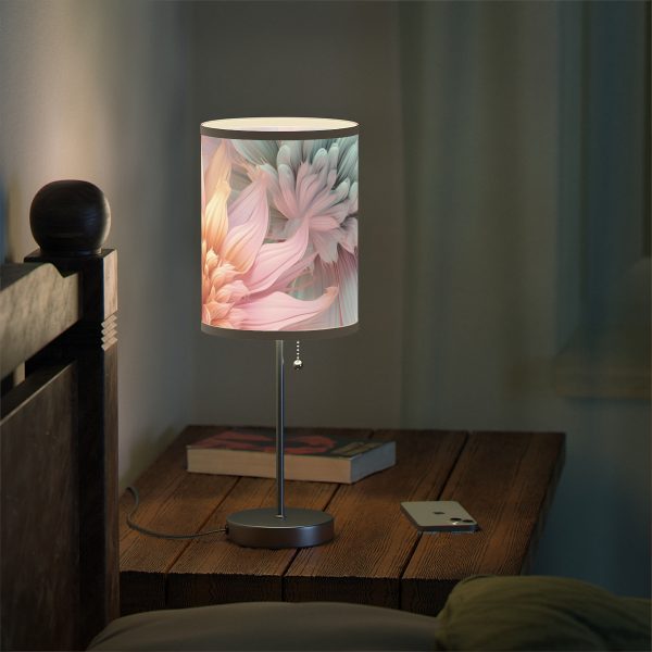 Pastel Fantasy Baroque Floral 03 - Lamp on a Stand, US|CA plug - Image 12