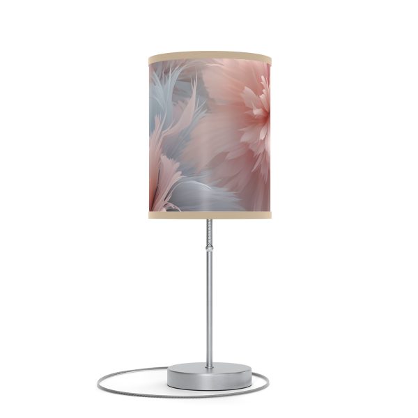 Powder Pink and Baby Blue Feathery Floral - Lamp on a Stand, US|CA plug - Image 7