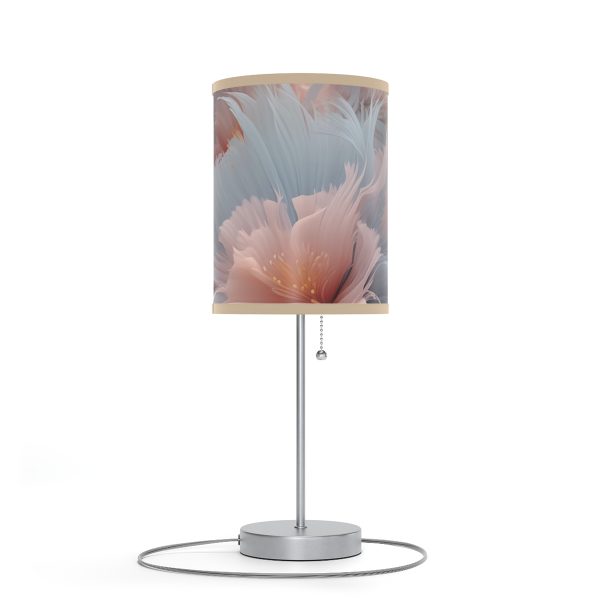 Powder Pink and Baby Blue Feathery Floral - Lamp on a Stand, US|CA plug - Image 9