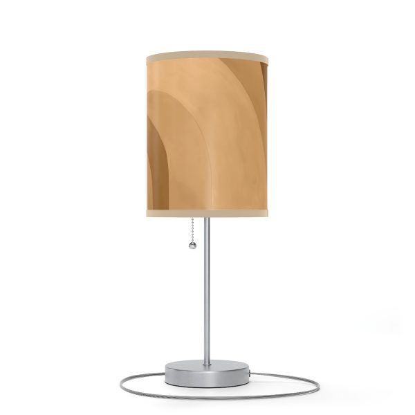 Soft Geometric Archways in Honey Yellow Tone - Lamp on a Stand, US|CA plug - Image 10