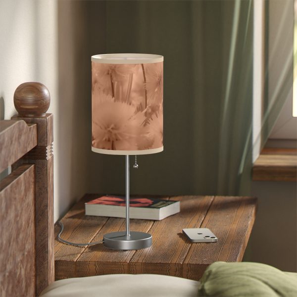 Fuzzy Dandelion Fantasy in Peach Fuzz Tone - Lamp on a Stand, US|CA plug - Image 11