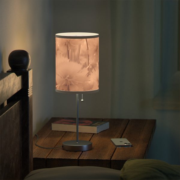 Fuzzy Dandelion Fantasy in Peach Fuzz Tone - Lamp on a Stand, US|CA plug - Image 12