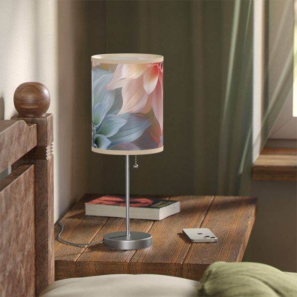 Pastel Fantasy Baroque Floral 02 - Lamp on a Stand, US|CA plug - Image 11