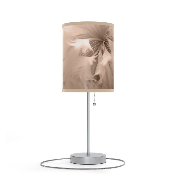 Soft Fantasy Feather Puffs in Peach Puree Tone - Lamp on a Stand, US|CA plug - Image 9