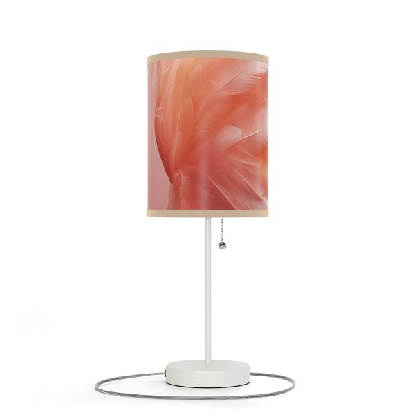 Lovely Fuzzy Feathers in Peach 02 - Lamp on a Stand, US|CA plug - Image 3