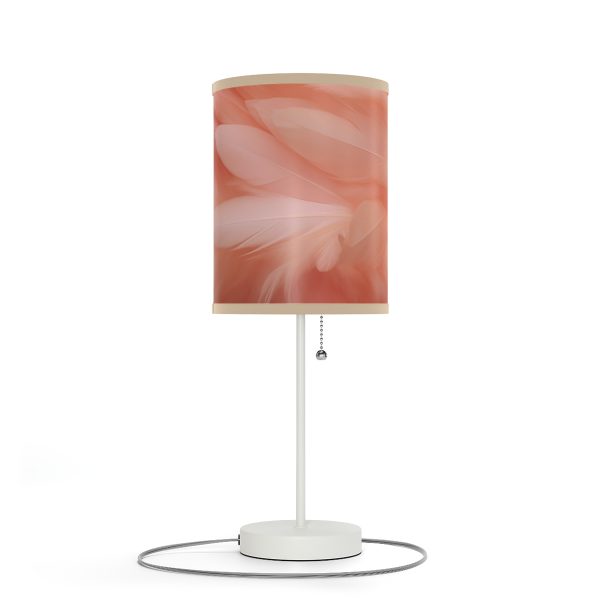 Lovely Fuzzy Feathers in Peach 01 - Lamp on a Stand, US|CA plug - Image 3