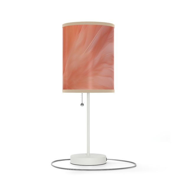 Lovely Fuzzy Feathers in Peach 01 - Lamp on a Stand, US|CA plug - Image 4