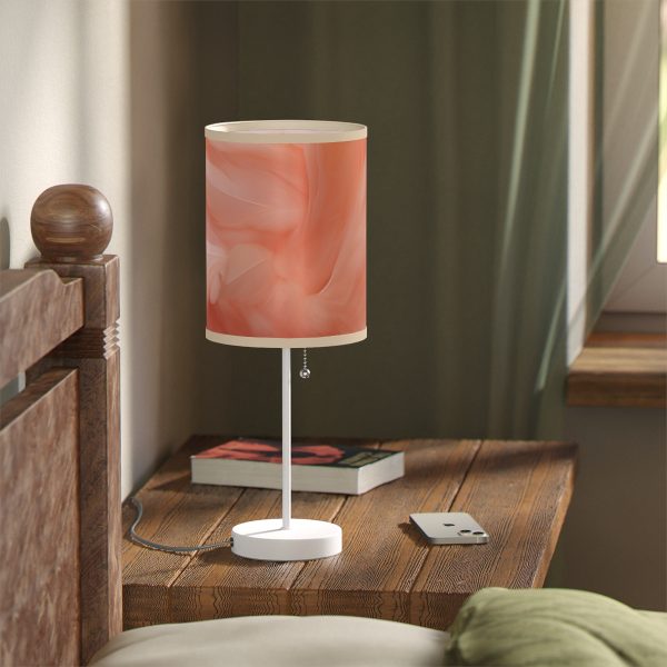 Lovely Fuzzy Feathers in Peach 01 - Lamp on a Stand, US|CA plug - Image 5