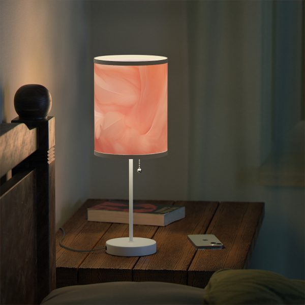 Lovely Fuzzy Feathers in Peach 01 - Lamp on a Stand, US|CA plug - Image 6