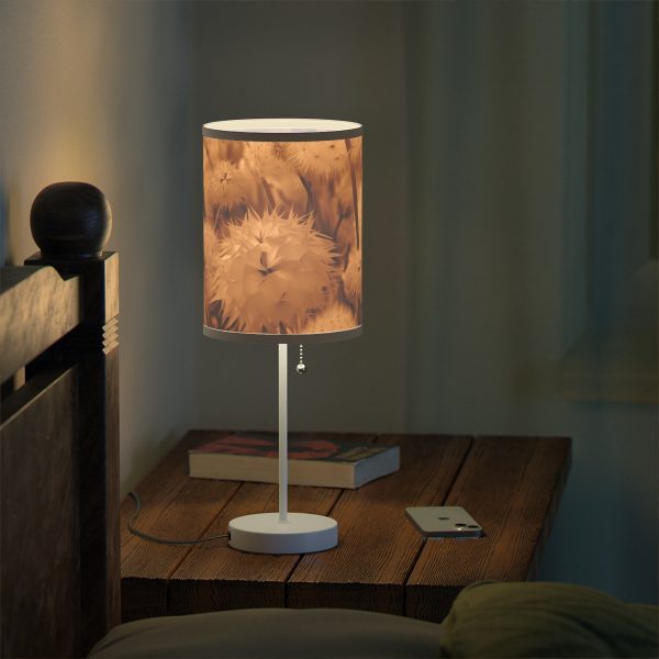 Dandelion Dream in Sunkissed Peach - Lamp on a Stand, US|CA plug - Image 6