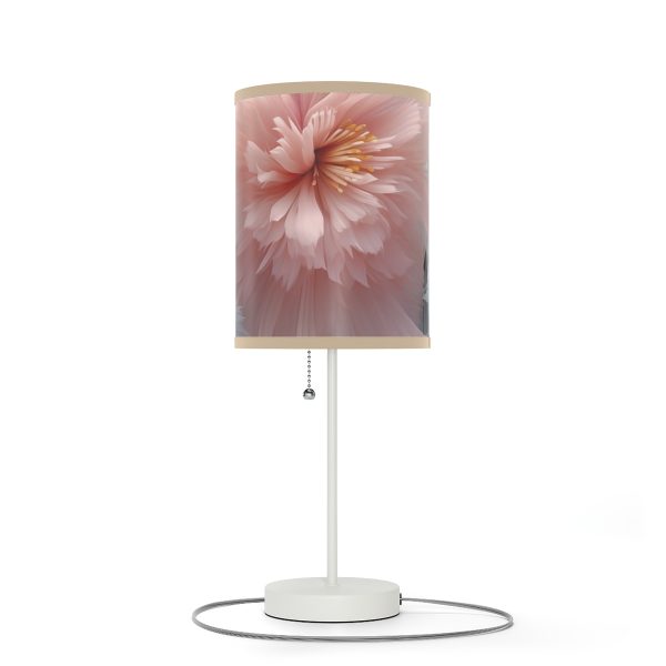 Powder Pink and Baby Blue Feathery Floral - Lamp on a Stand, US|CA plug - Image 16