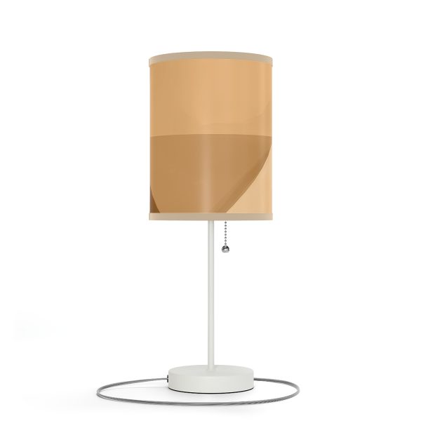 Soft Geometric Pyramid 03 in Honey Yellow Tone - Lamp on a Stand, US|CA plug - Image 3