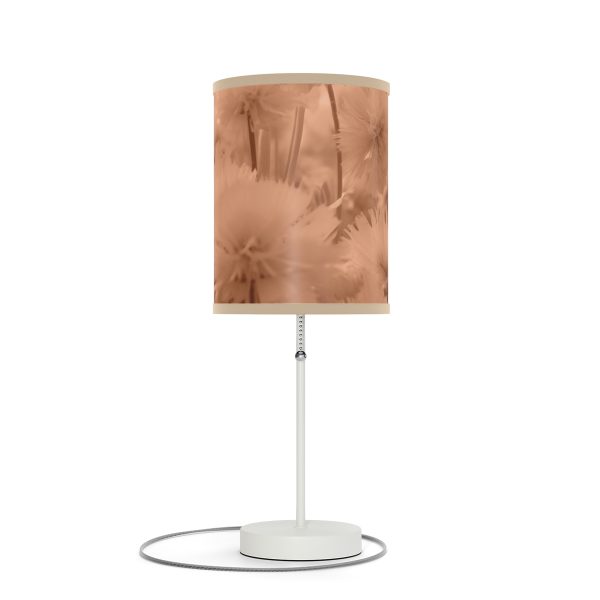 Fuzzy Dandelion Fantasy in Peach Fuzz Tone - Lamp on a Stand, US|CA plug