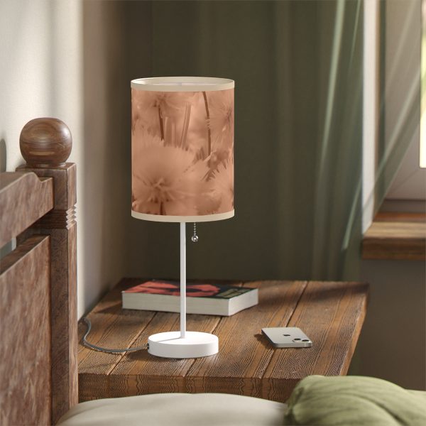 Fuzzy Dandelion Fantasy in Peach Fuzz Tone - Lamp on a Stand, US|CA plug - Image 5