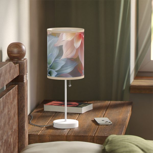 Pastel Fantasy Baroque Floral 02 - Lamp on a Stand, US|CA plug - Image 5