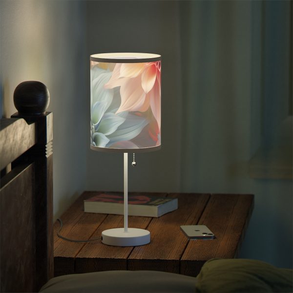 Pastel Fantasy Baroque Floral 02 - Lamp on a Stand, US|CA plug - Image 6