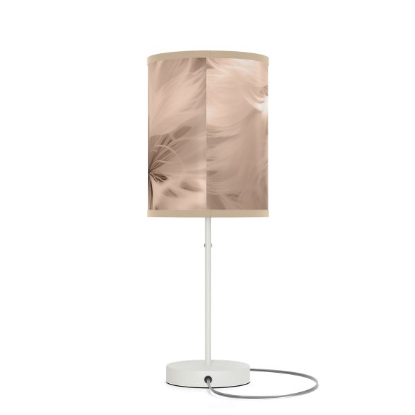 Soft Fantasy Feather Puffs in Peach Puree Tone - Lamp on a Stand, US|CA plug - Image 2