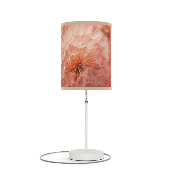 Lovely Fuzzy Fluff in Peach 02 - Lamp on a Stand, US|CA plug