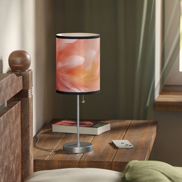 Lovely Fuzzy Feathers in Peach 02 - Lamp on a Stand, US|CA plug - Image 17