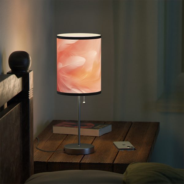 Lovely Fuzzy Feathers in Peach 02 - Lamp on a Stand, US|CA plug - Image 18