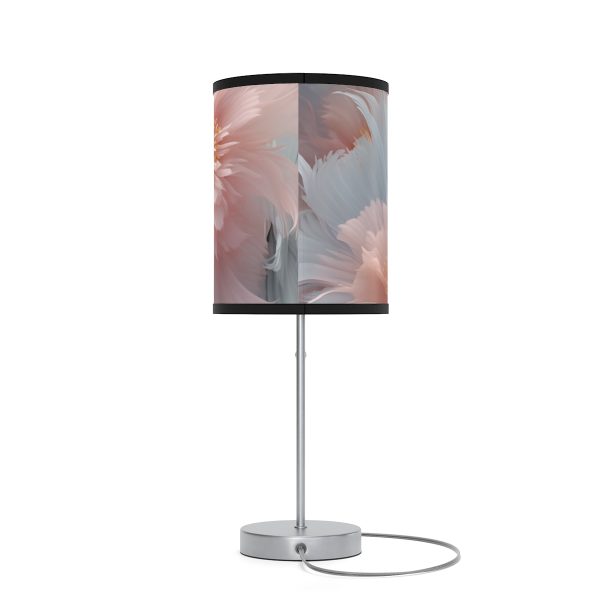 Powder Pink and Baby Blue Feathery Floral - Lamp on a Stand, US|CA plug - Image 2